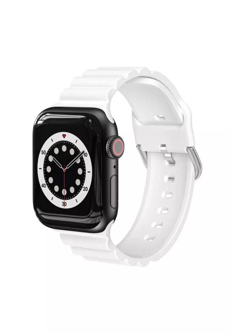 White band black best sale apple watch