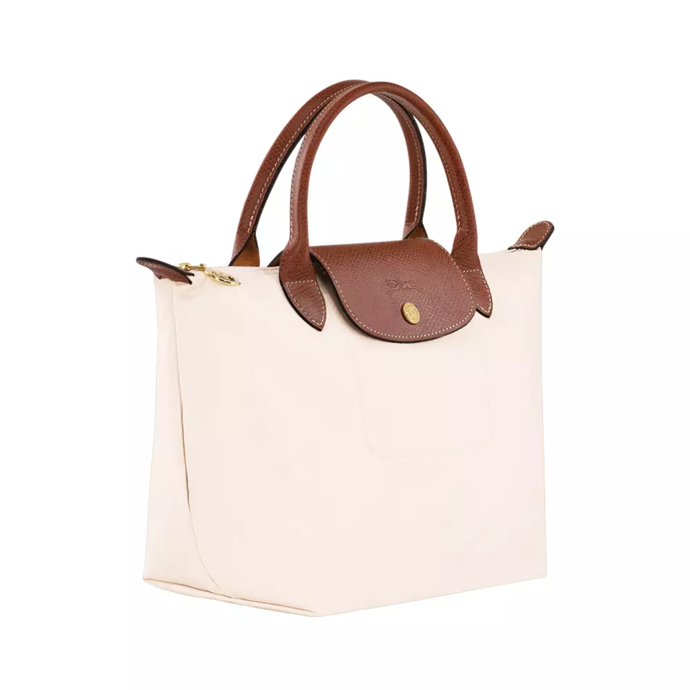 Le Pliage Original Small Top Handle Bag Paper Beige