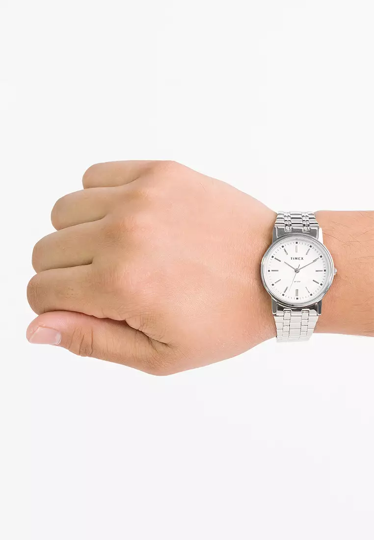 Timex AB Series Silver Stainless Steel Mens Watch TA319 CLASSICS