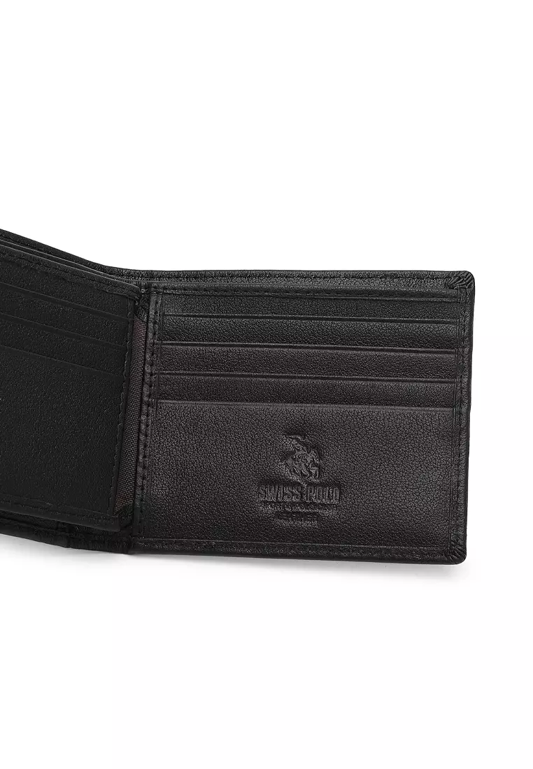 Men's Genuine Leather RFID Blocking Fortune Wallet (Dompet Pria Kulit Genuine RFID Blocking) - Black