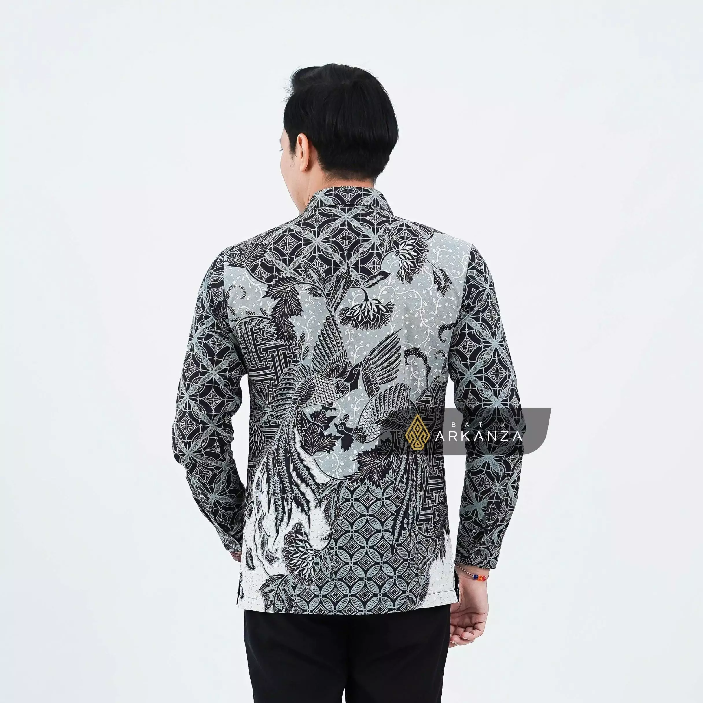Kemeja Batik ARKANZA Motif Peksi Awu Lengan Panjang Lapis Furing Slimfit Katun Premium