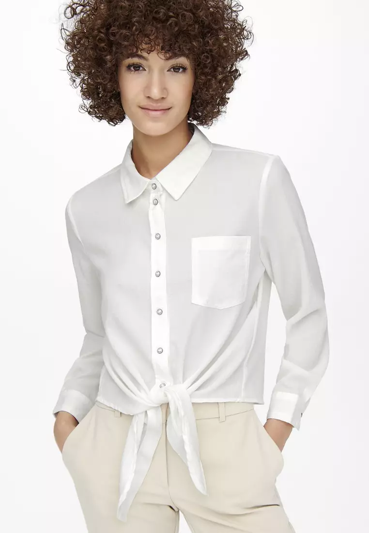Lecey Long Sleeve Knot Shirt