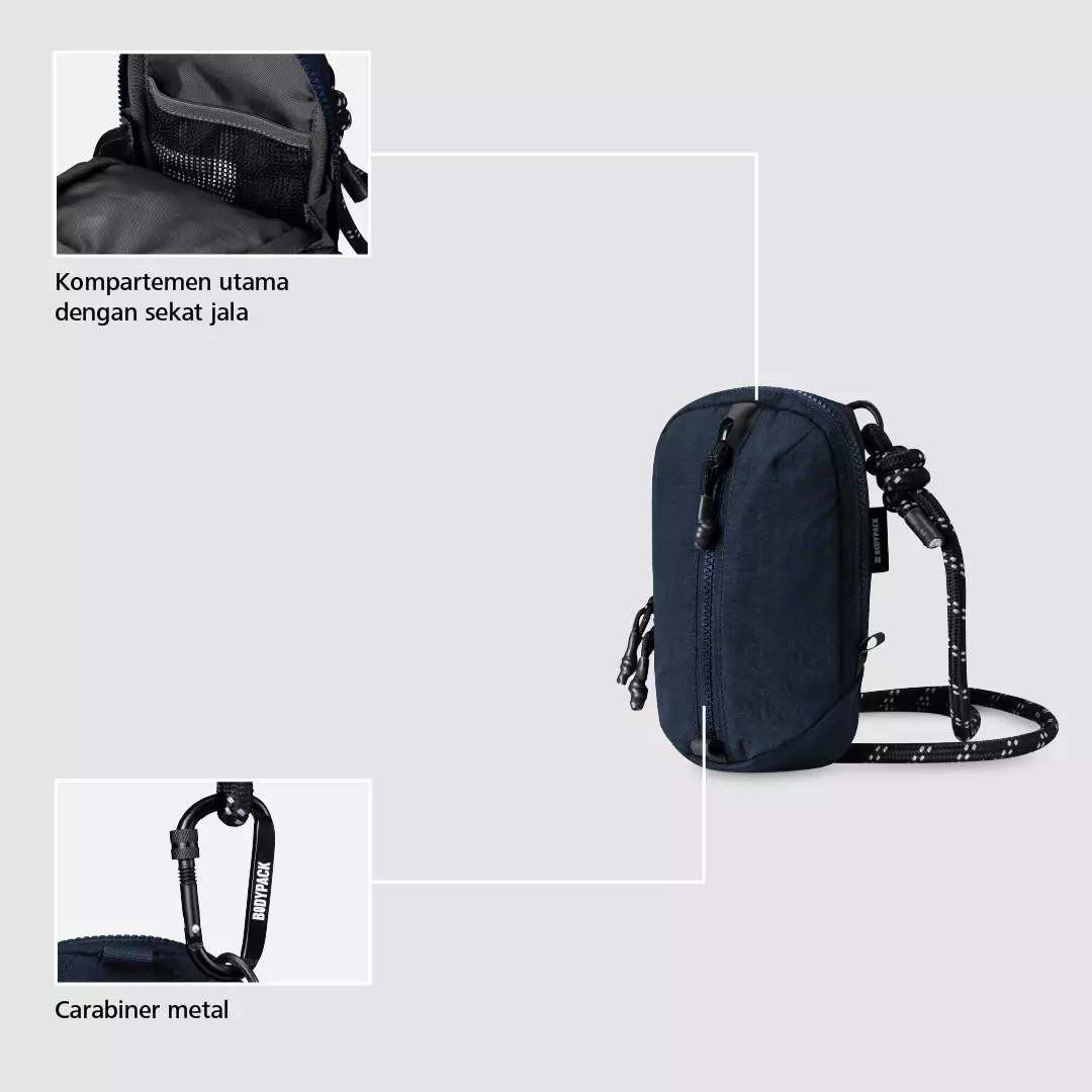 Bodypack Hetz Vision Lanyard Wallet - Navy