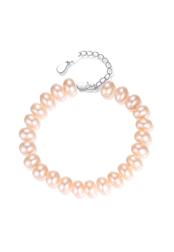 Prince Edward pink Premium Pink Pearl Bracelet 28666ACC126A42GS_1