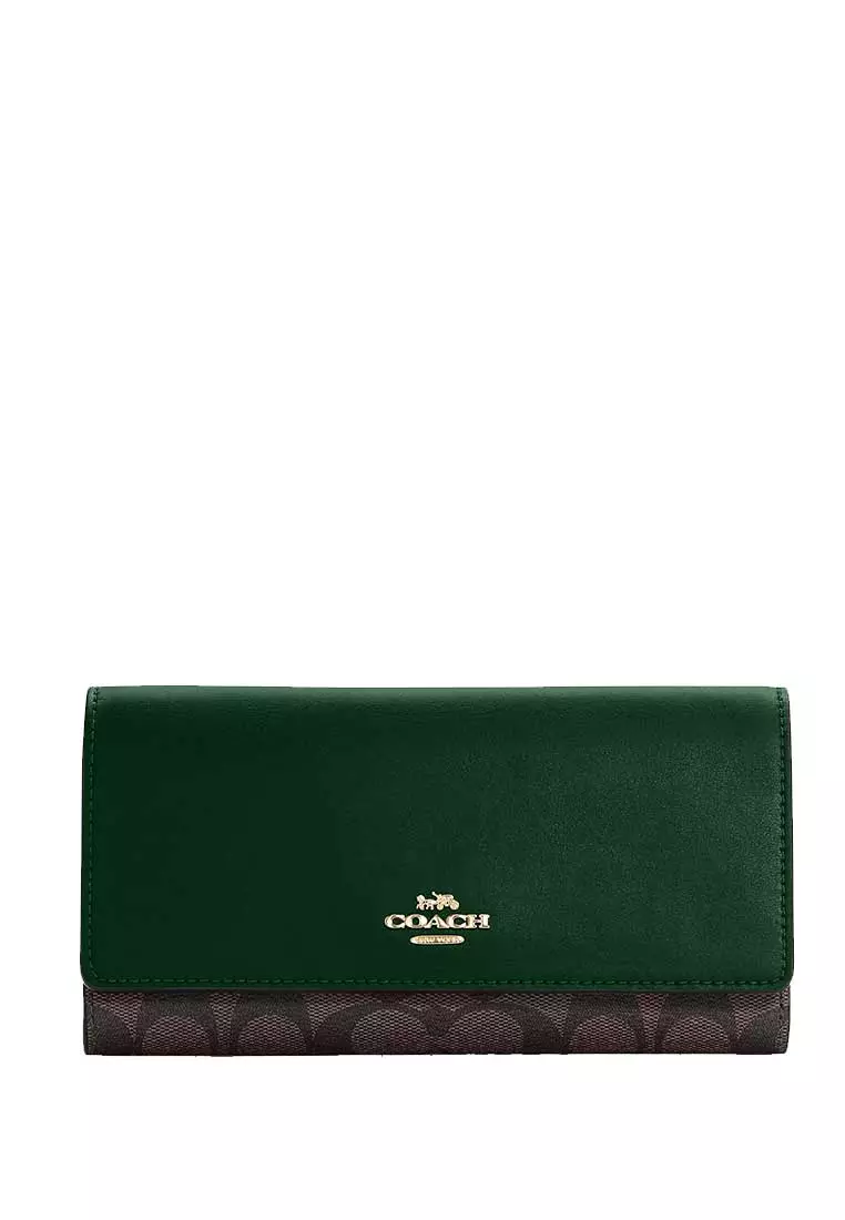 Coach slim best sale trifold wallet