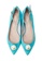 House of Avenues green Ladies Ankle Strap Flat  Pump Shoes With Pearl Decoration 5289 Teal 2D260SH3DD4793GS_5