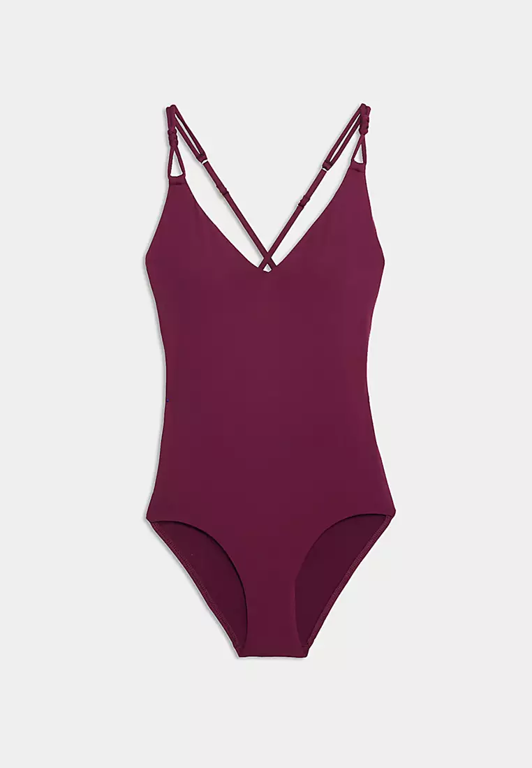 Plunge V-Neck Swimsuit