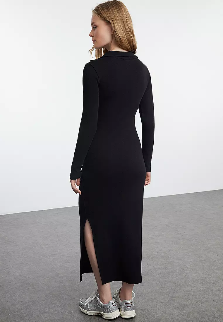 Midi Long Fitted Dress
