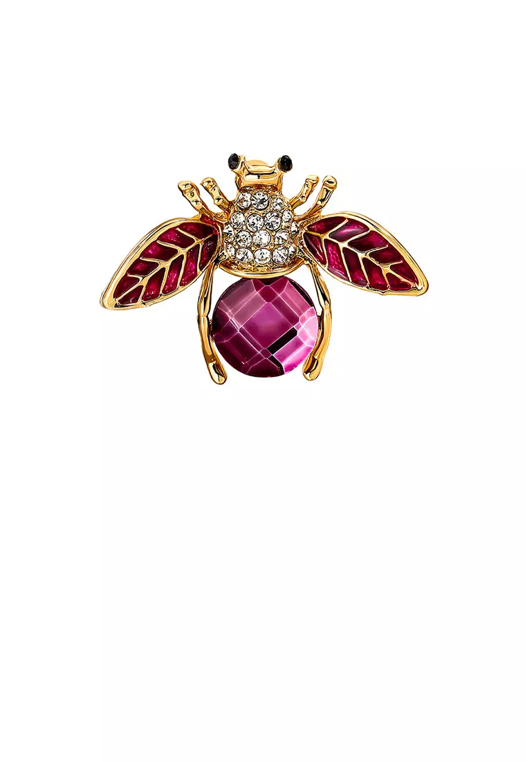 Gold bee brooch shop