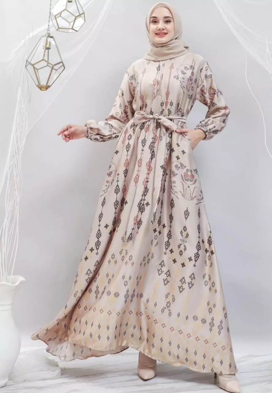 Vior Krem Dress Party Modern Premium MYA