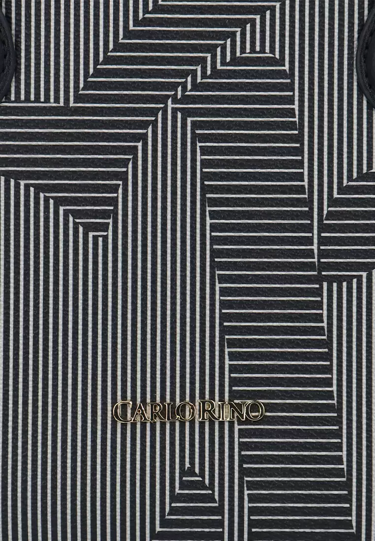 Buy Carlo Rino CR Monogram Muse Top Handle - Black 2026 Online | ZALORA