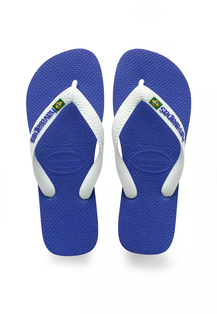 White havaianas hot sale flip flops