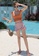 Halo orange (2pcs)  Ruffle Checked Bikini Swimsuit 4A436US0C6926FGS_5