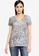 GAP grey Short Sleeve Favorite V-Neck Tee 73443AA1546BE1GS_1