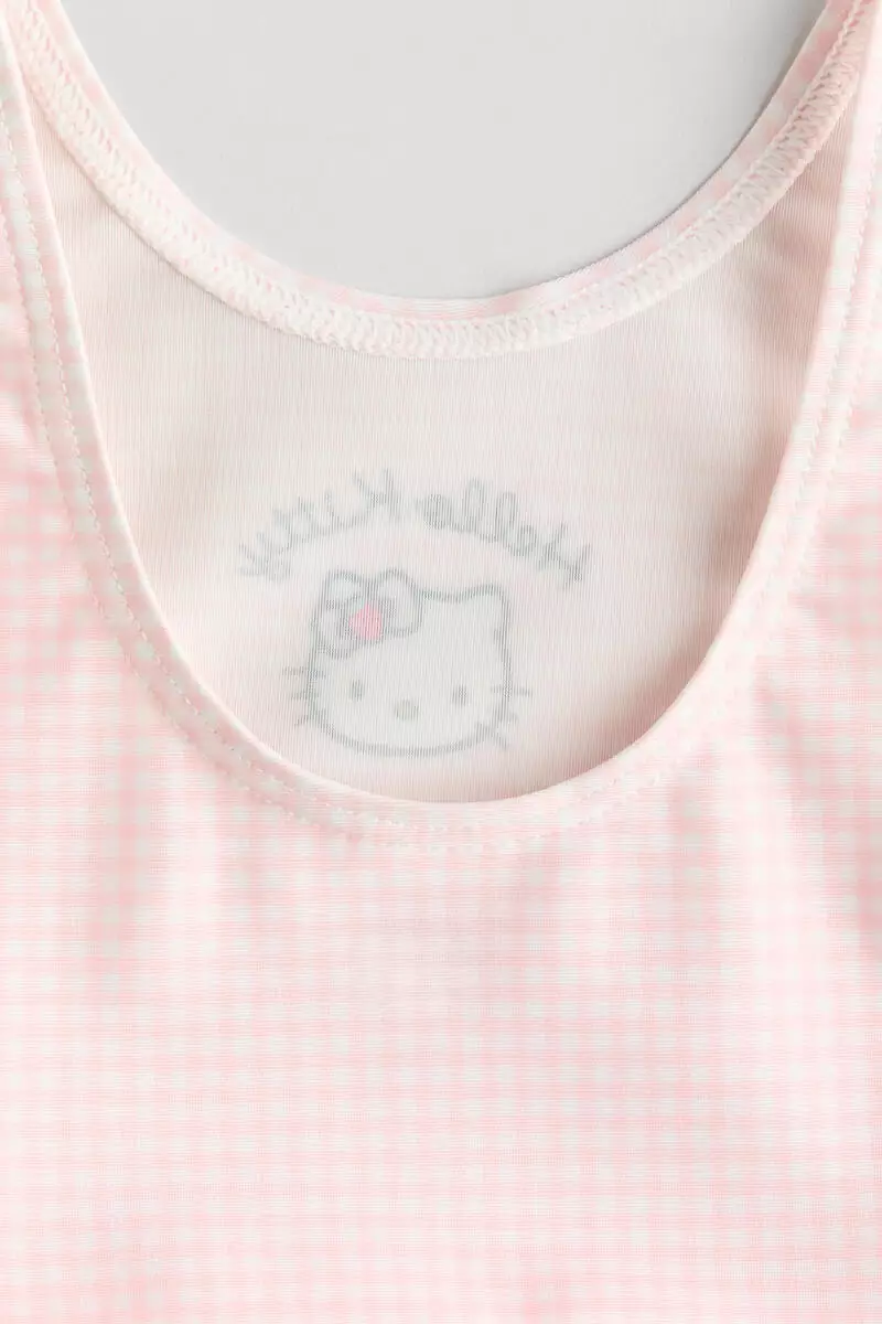 Flounced swimsuit