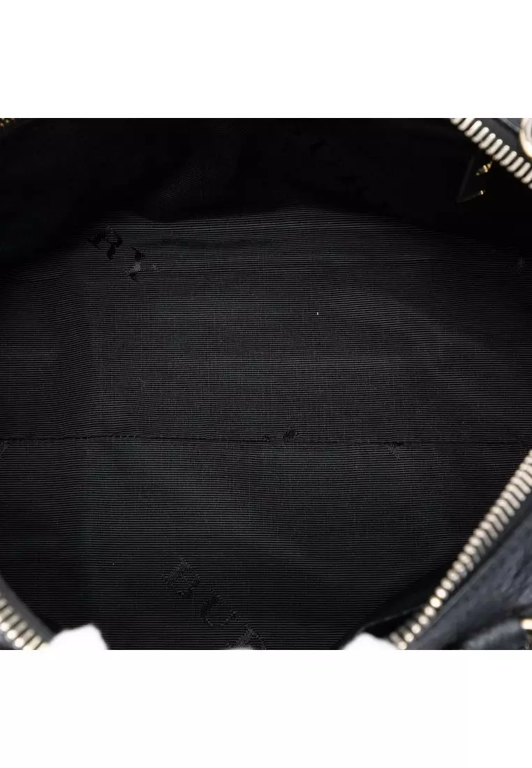 Pre-Loved Burberry Small Heritage Grain Leather Gladstone Satchel