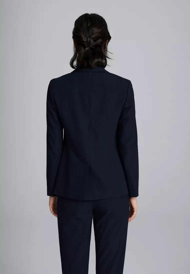 Long Sleeve Easy Fit Suit Blazer