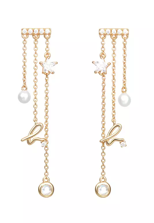 Canopy 3 Chain Drop Earrings