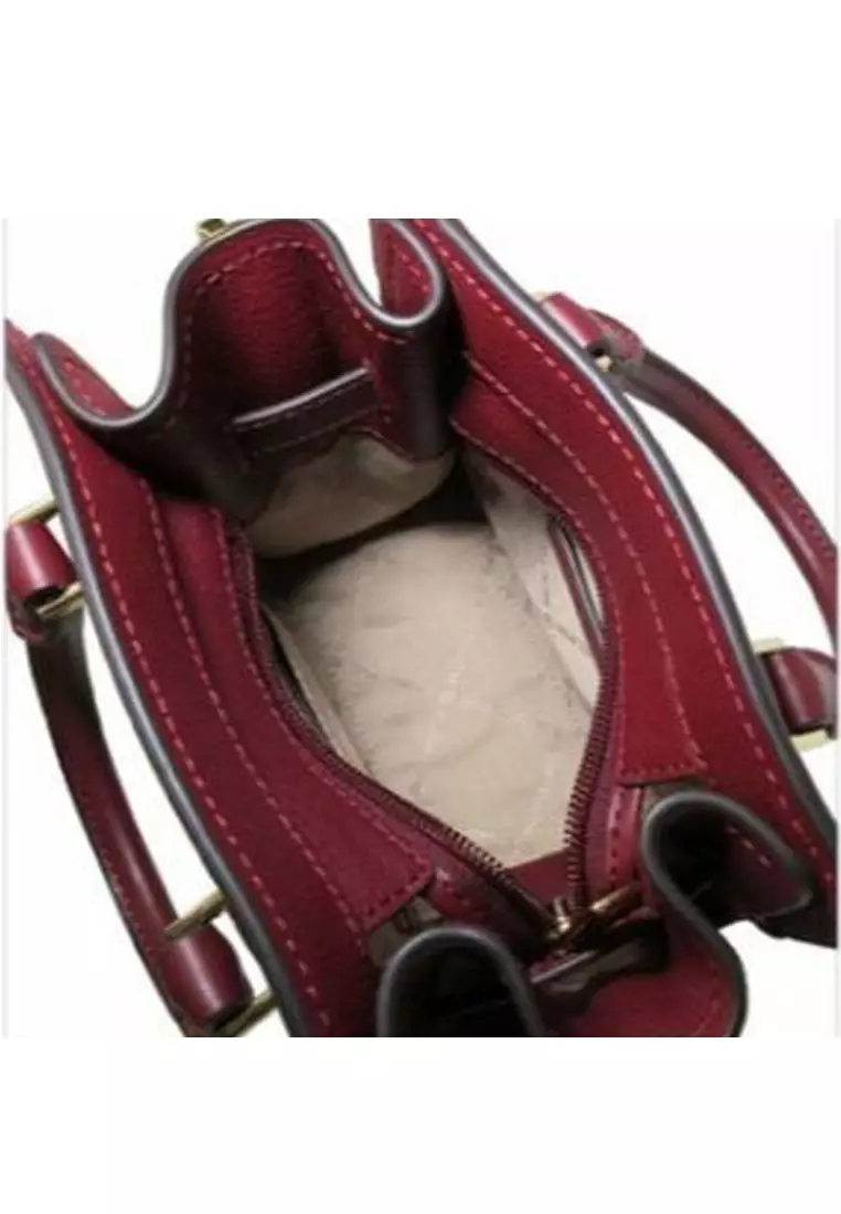 Michael kors deals red hamilton bag