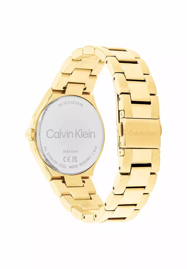 Buy Calvin Klein Admire Women's Watch Ionic Plated Thin Gold Steel ...