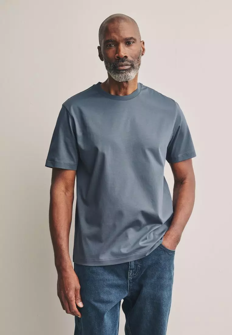Buy NEXT Premium Supima Cotton Crew Neck T-Shirt Regular Fit 2025