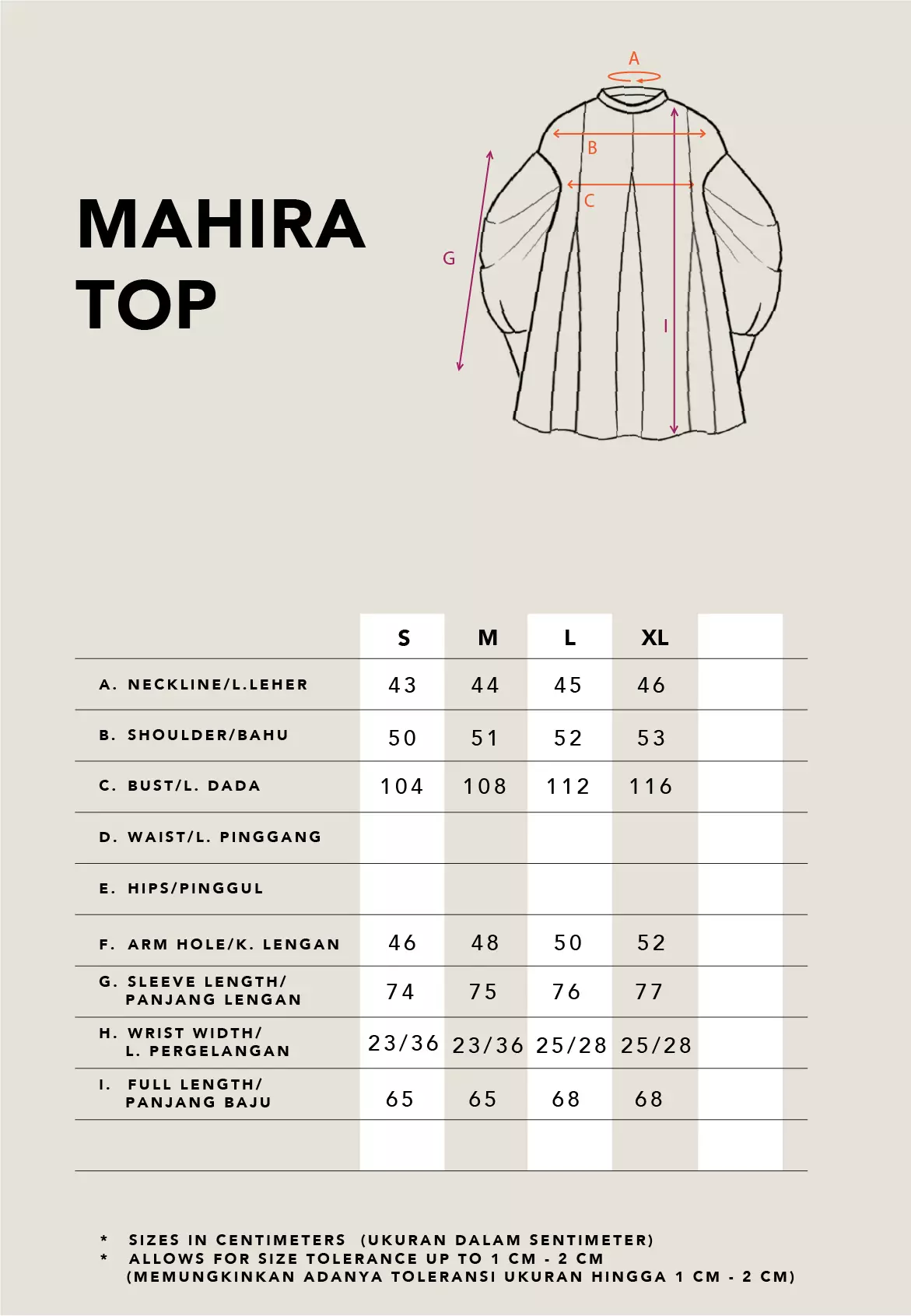 Kami Mahira Puff Sleeve Top Khaki