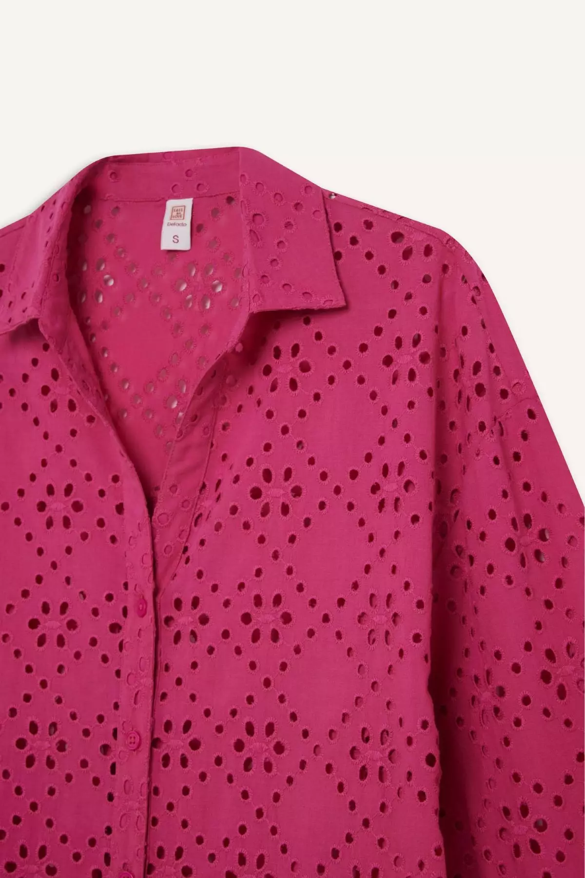 Regular Fit Cotton Brode Beach Shirt-Fall in Love C0506Ax25Sm