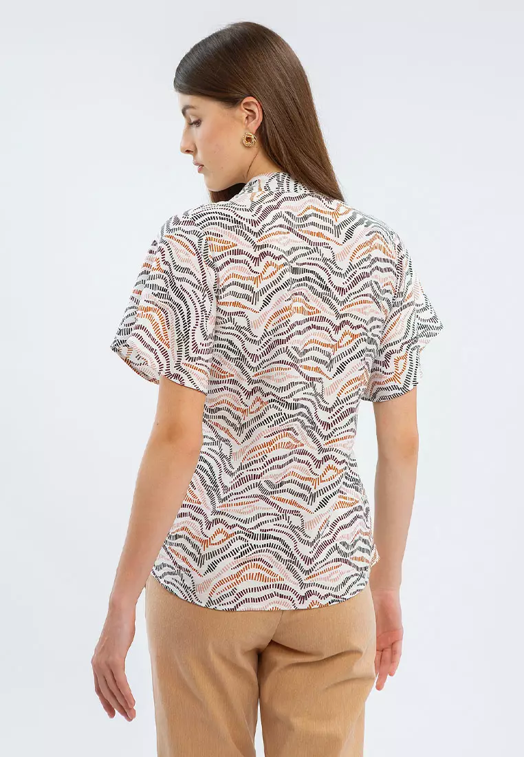 Minimal Fornace Blouse Mustard Warna MUSTARD