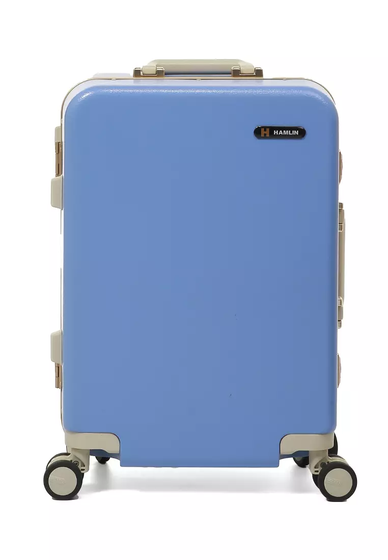 Carlton Tas Koper Alumunium Frame Size 20 Inch Travel Bag Unisex Large Compartment TSA Lock Material Polycarbonate ORIGINAL - Blue