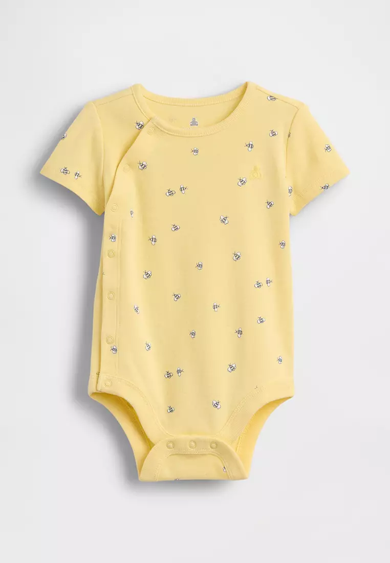 Jpn Ie Short Sleeve Bear Butt Bodysuit