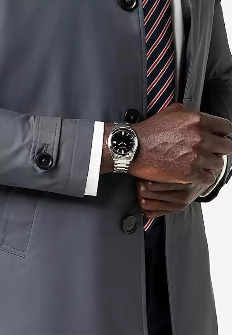 Seiko SUR311P1 - Jam Tangan Analog Pria - Silver Black - Stainless Steel