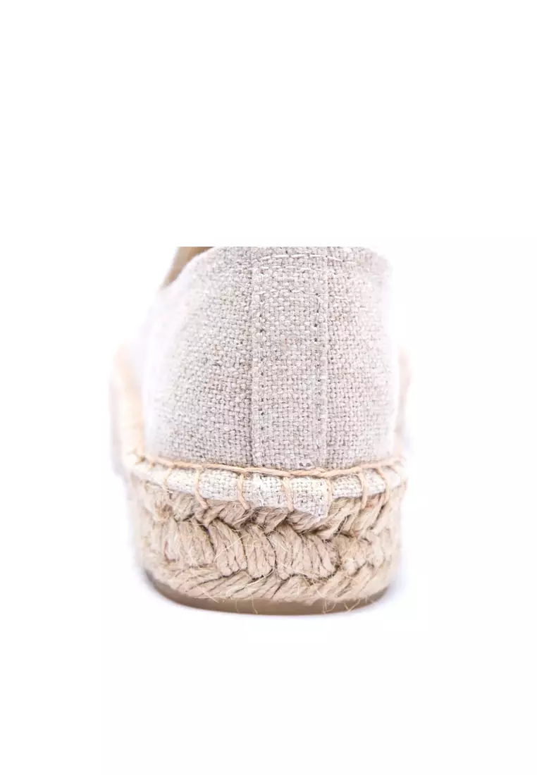 Platform Embroidered Canvas Espadrilles HB6105