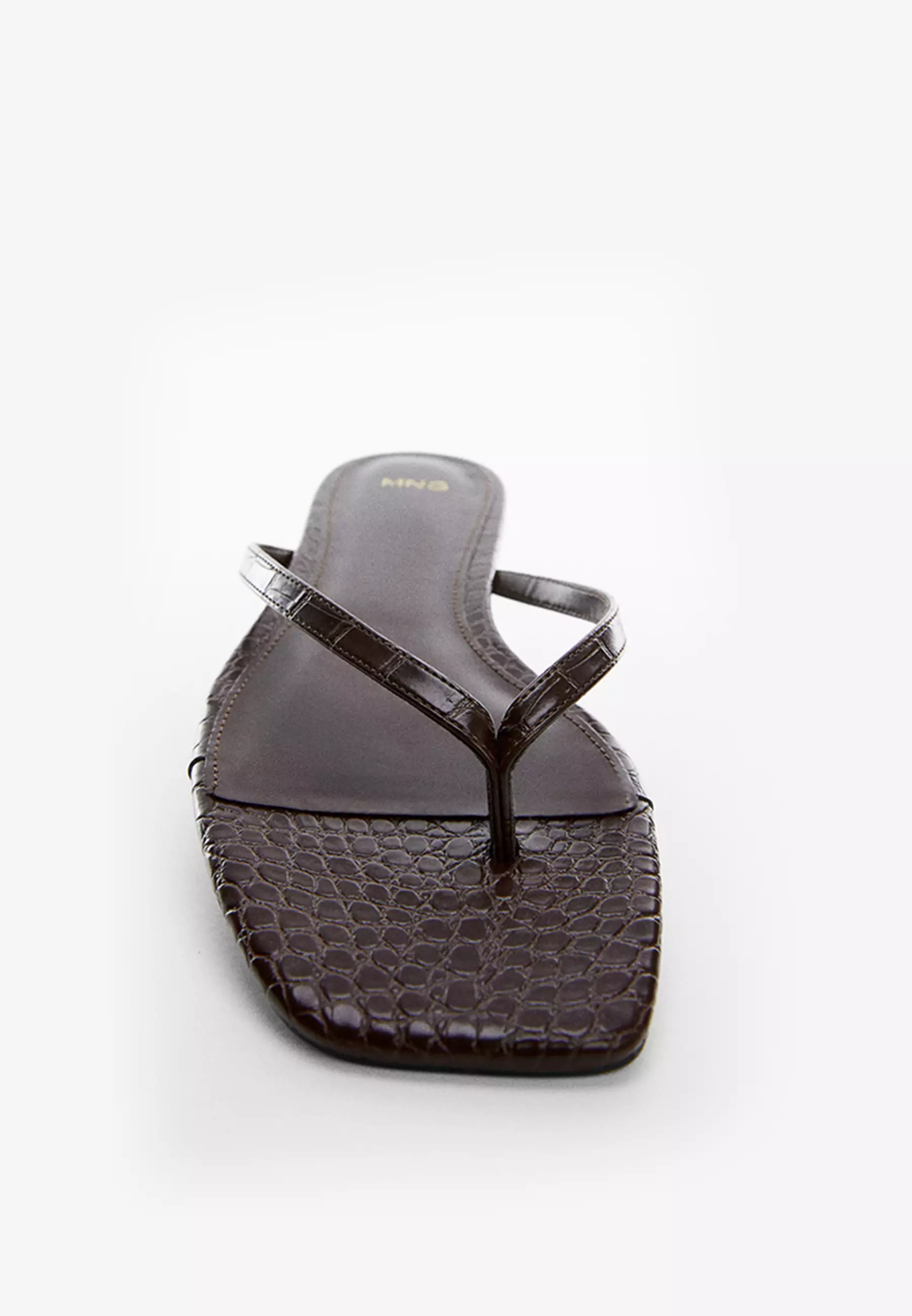 Buy Mango CrocEffect Sandals 2024 Online ZALORA Philippines