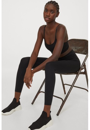 H&M black Super High Waist Tights C798FAA2460332GS_1