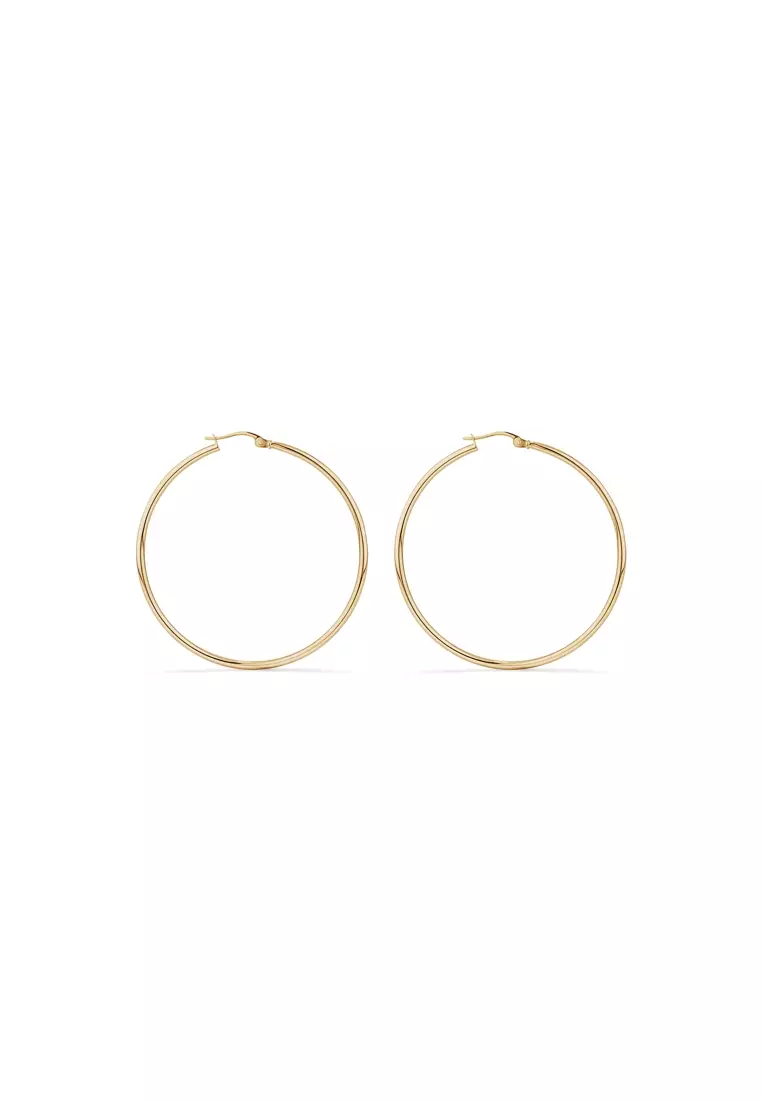 Gold hoop earrings michael shop hill