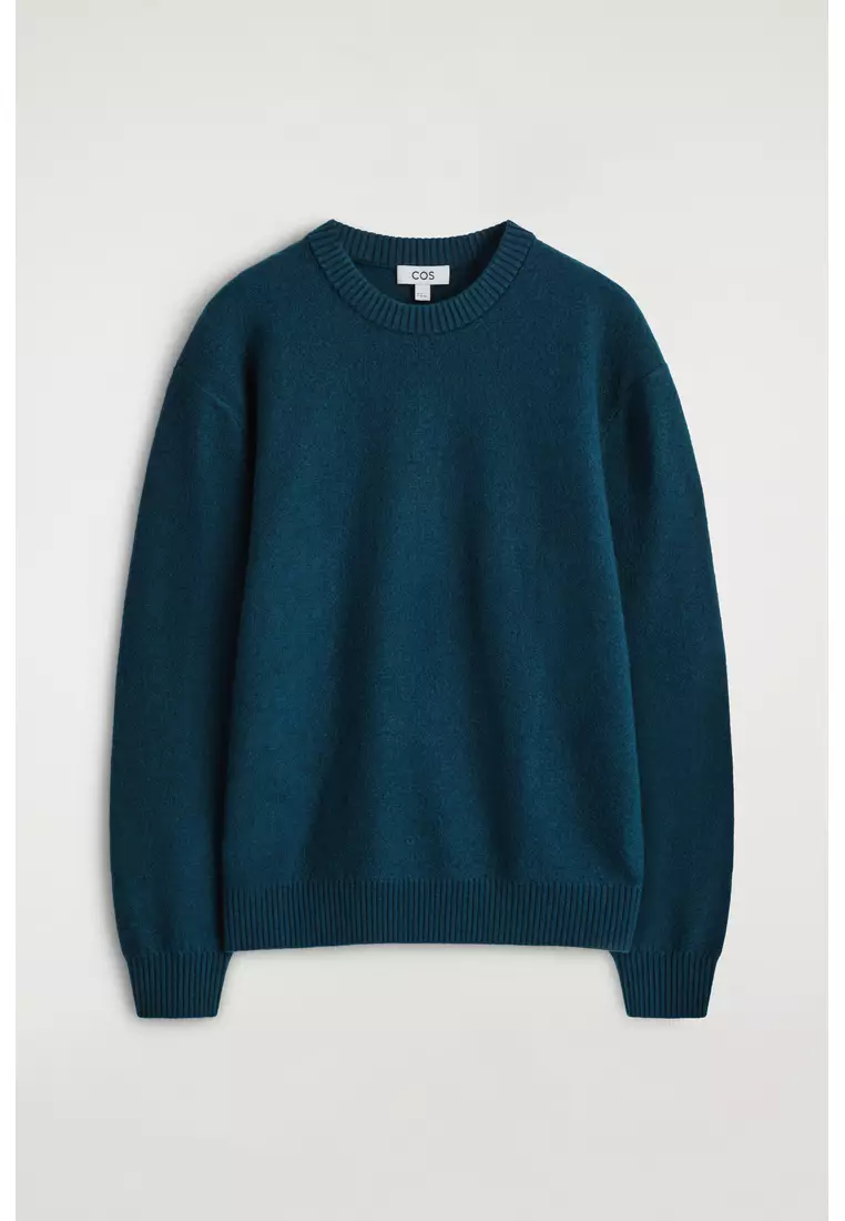 BOILED-WOOL CREW-NECK JUMPER