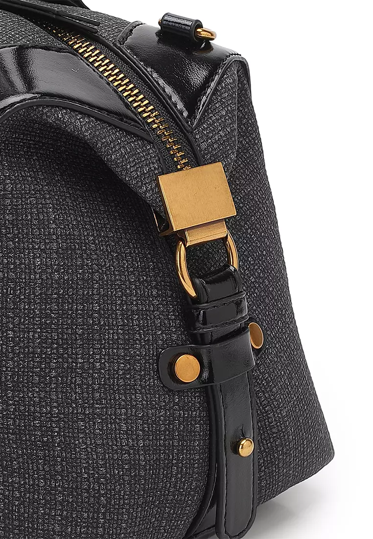 Women's Top Handle Bag / Sling Bag / Crossbody Bag / Shoulder Bag - Black