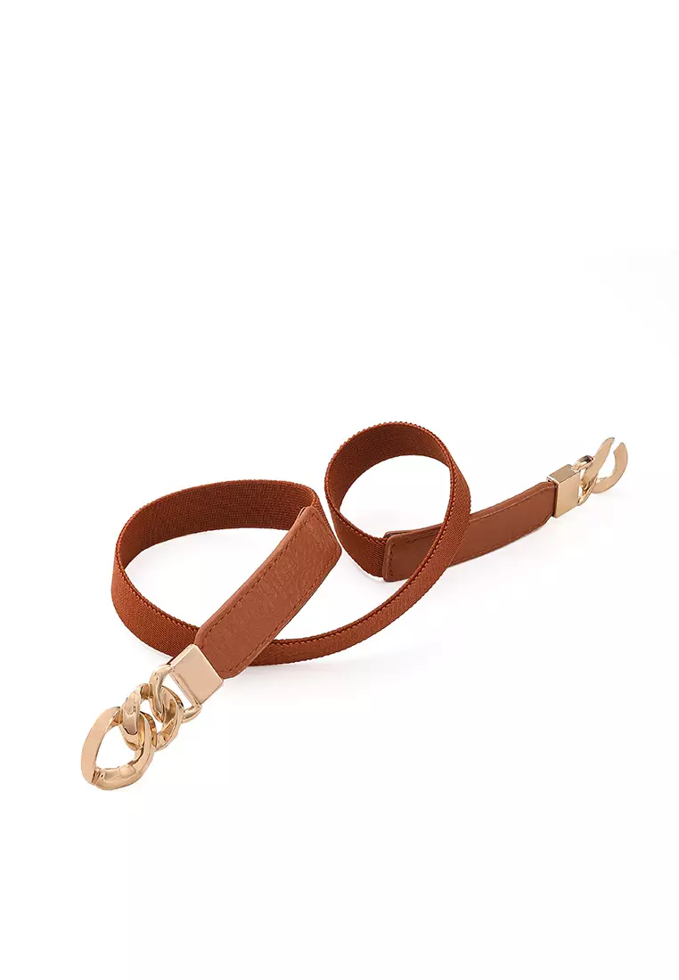 GYKACO TINNA Brown - Ikat Pinggang Wanita - Fashion Belt / Sabuk (Import)