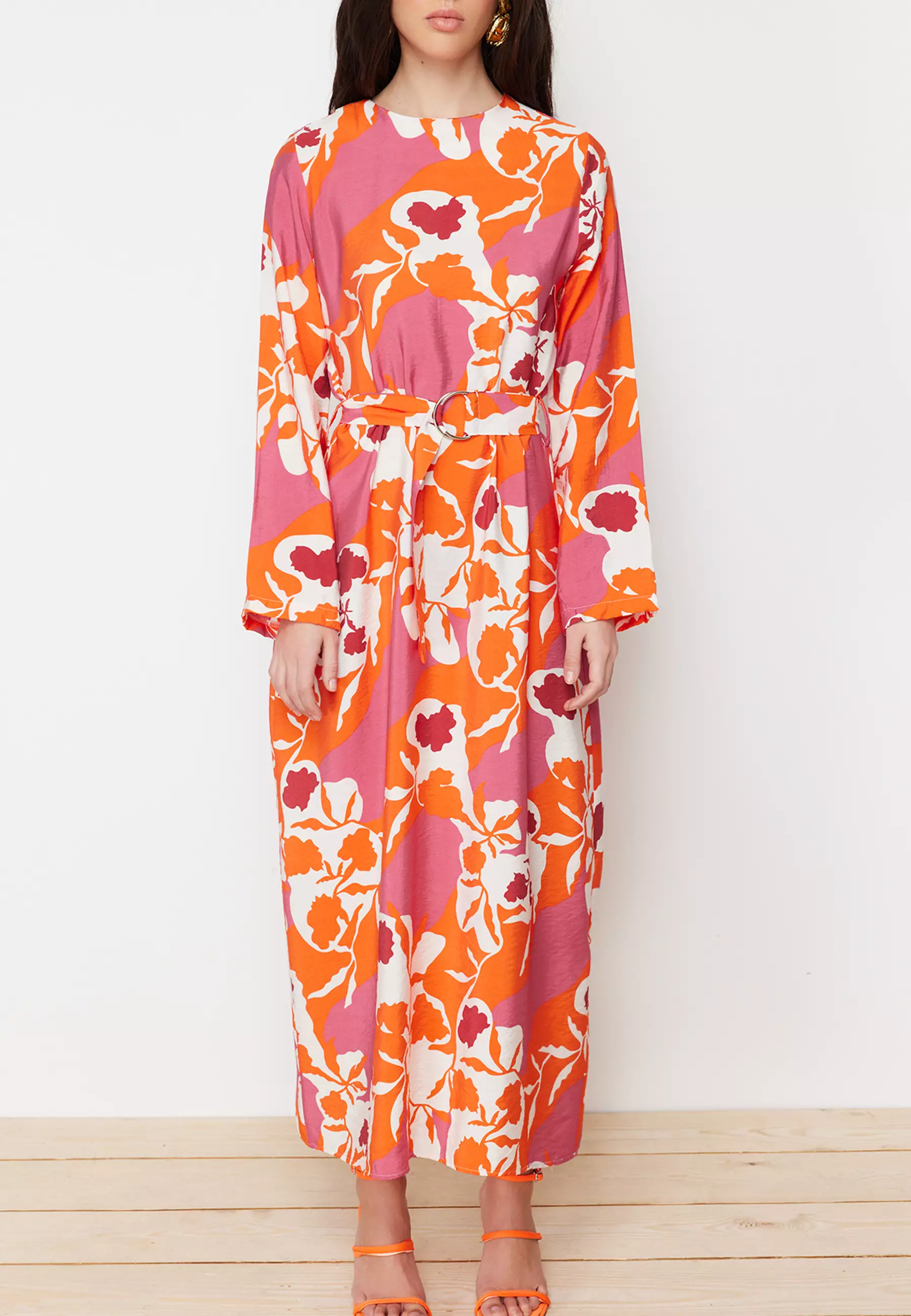 TRENDYOL Damen A-Line Kleid | Quadratischer Kragen | Ärmellos | Aus Baumwollmix | Ecru | Für Lässige Anlässe
