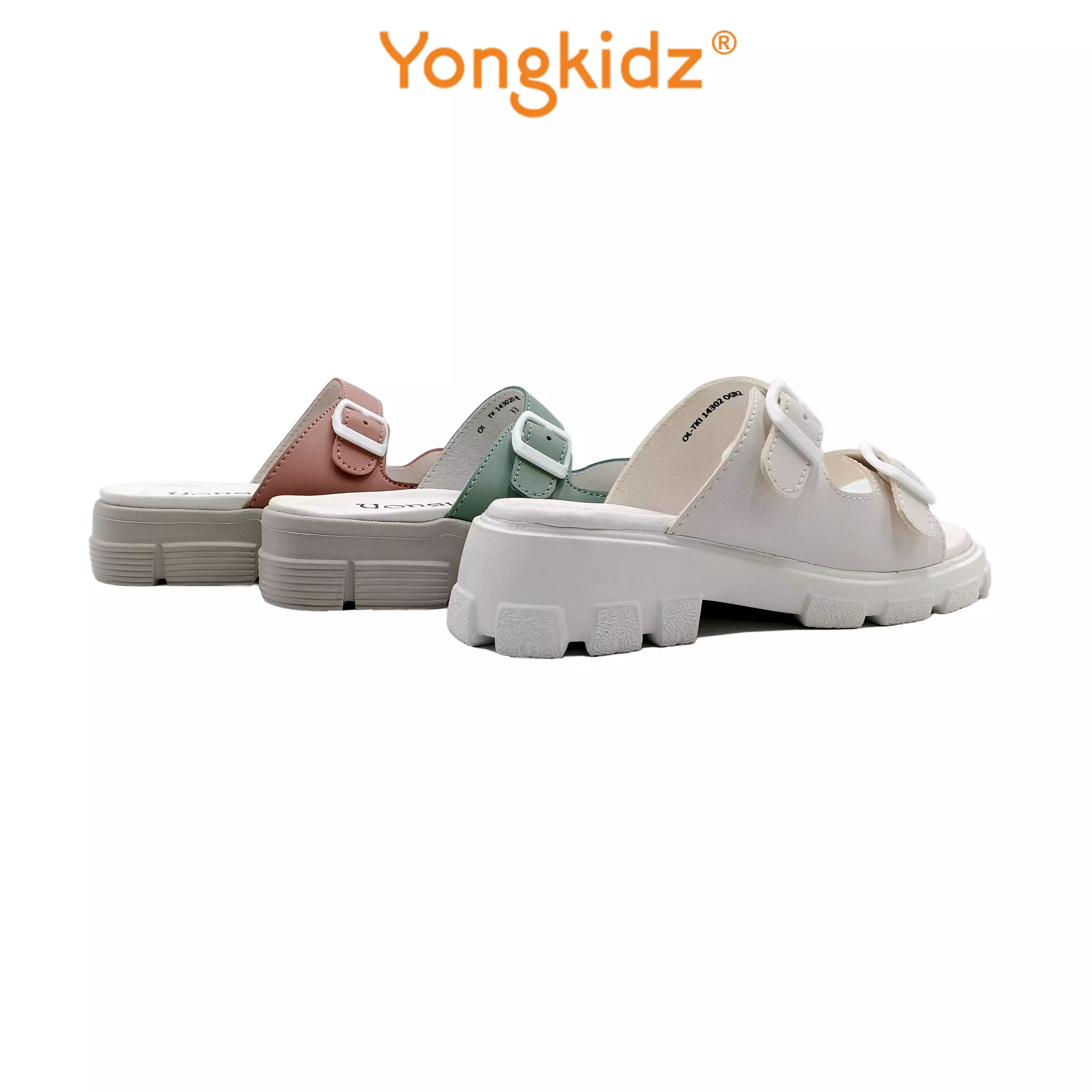[ ORIGINAL ] YONGKIDZ FLAT SANDAL TK14302OG-22 PUTIH