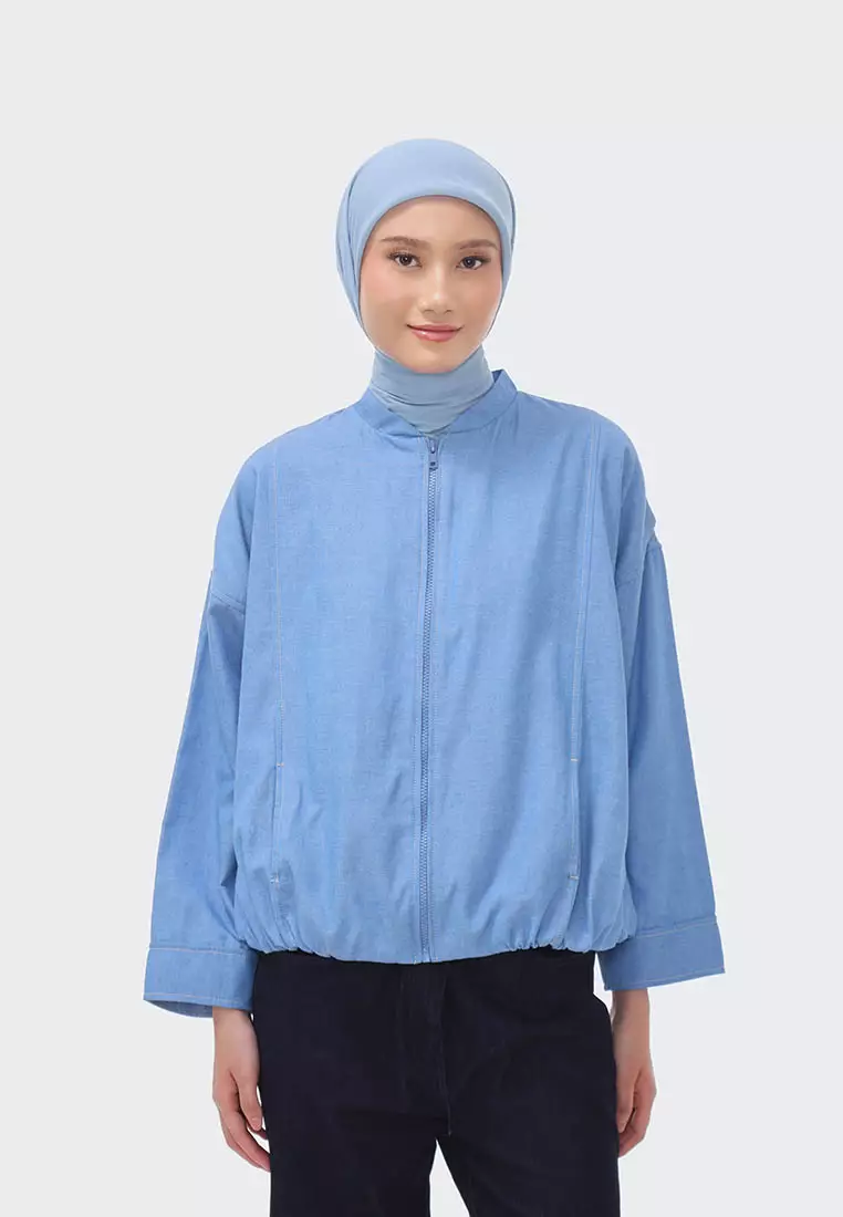 Ria Miranda Faded Denim Sorsa Jacket