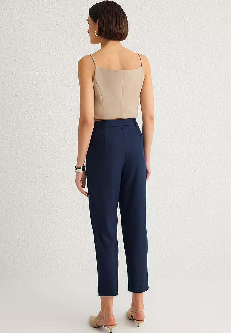 High Waist Crop Trousers