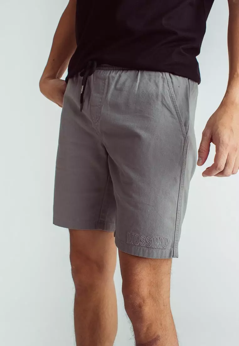 Buy Mossimo Gray Pull on Twill Shorts 2024 Online ZALORA Philippines