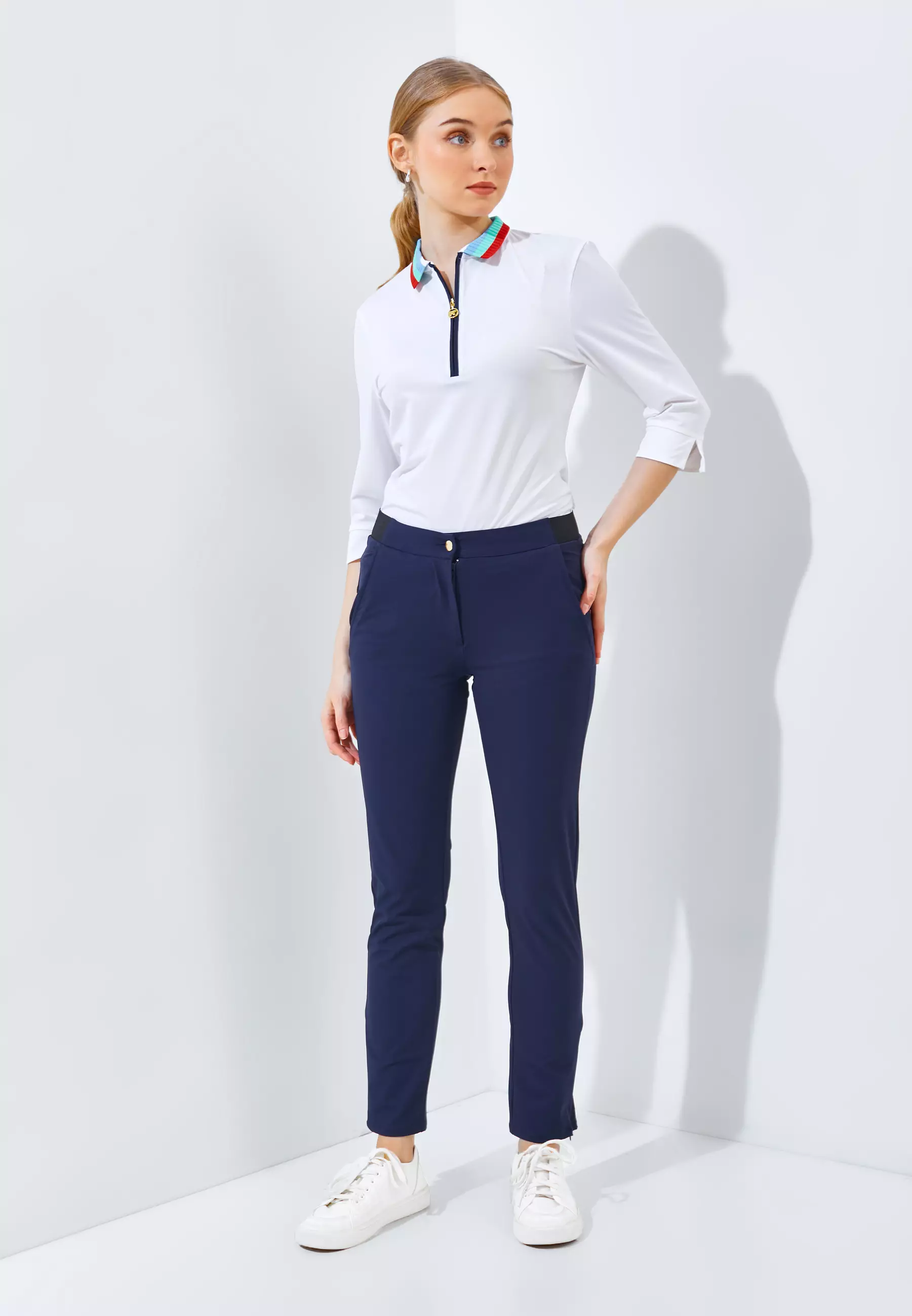 Jack Nicklaus Mirage  Premium Pants Ladies Slim Fit Classic Navy