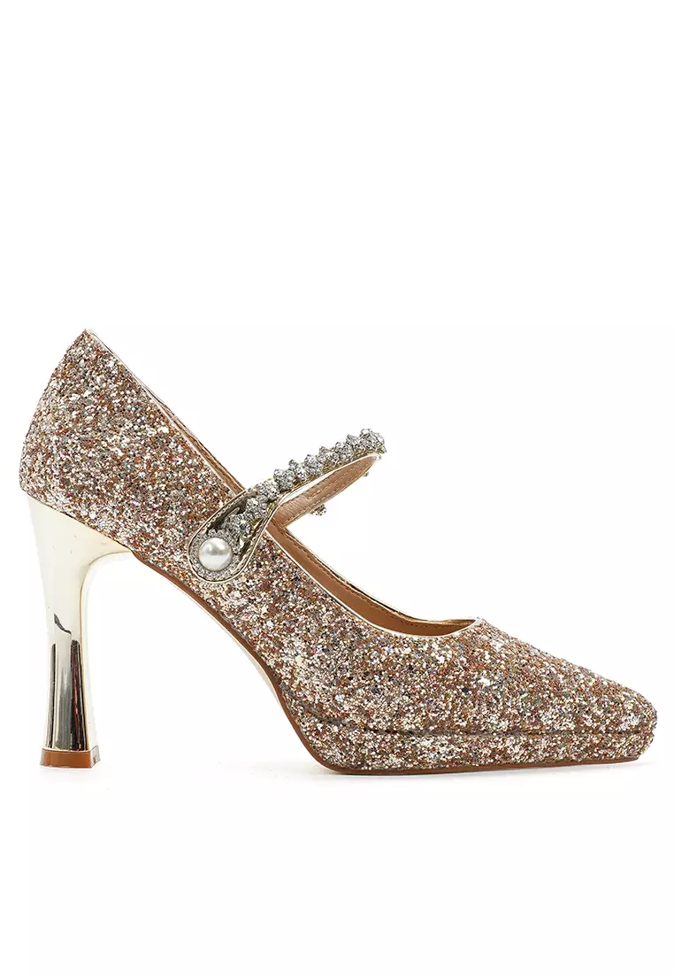 Discount on Twenty Eight Shoes  shoes - SKU: 10CM ‌Glitter Mary Jane Shoes IF10525