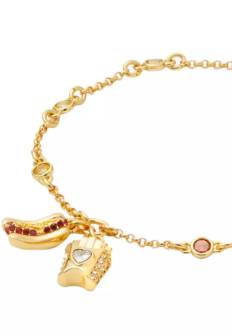 What A Snack Line Bracelet in Red/ Multi KH536