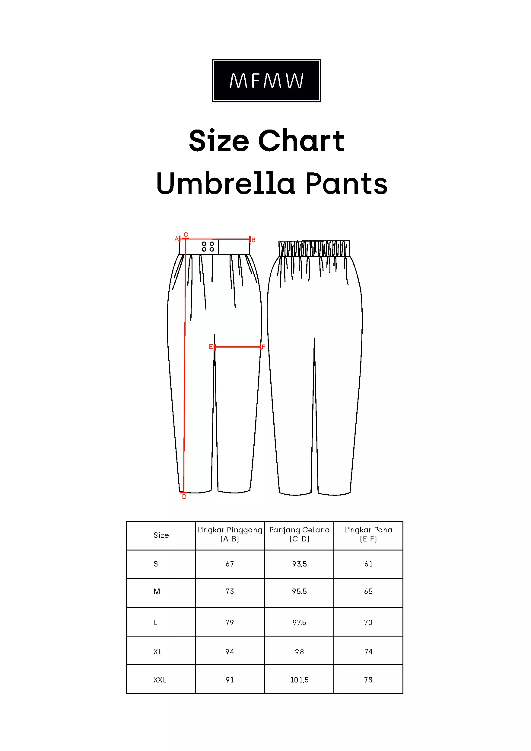 MFMW Umbrella Celana Panjang Brown