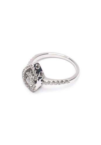 CEBUANA LHUILLIER JEWELRY 18K Locally Made White Gold Lady Ring with ...