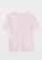 LC WAIKIKI pink Crew Neck Printed Cotton Women T-Shirt FBD62AA2DA1BA2GS_6