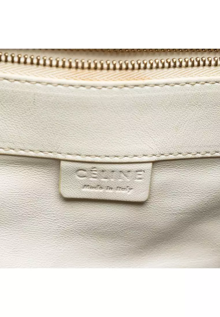 Pre-Loved Celine Bicolor Leather Vertical Cabas Tote
